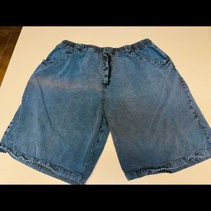 Uniformed - Men’s vintage blue dyed swim shorts with pockets / trunks